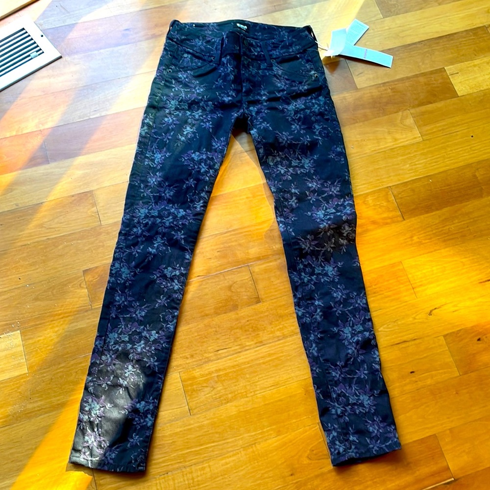 Hudson flower print jeans